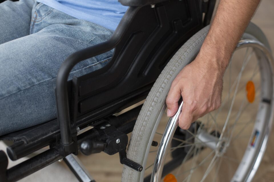 person in wheelchair